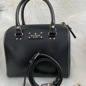 Kate Spade black Boston style bag (small) -condition good